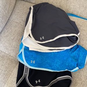 Three pairs of Under Armour shorts